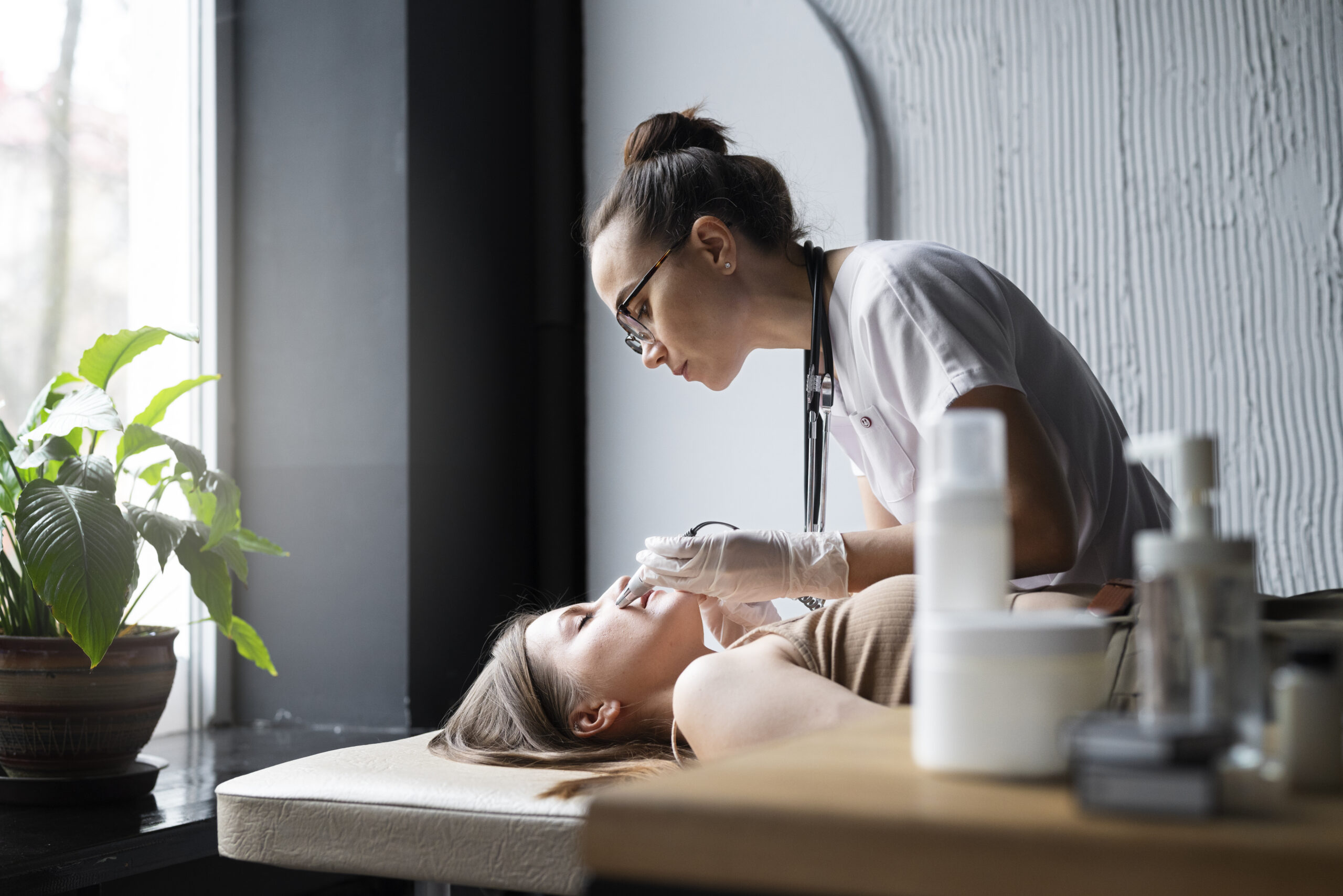 successful esthetician at work place